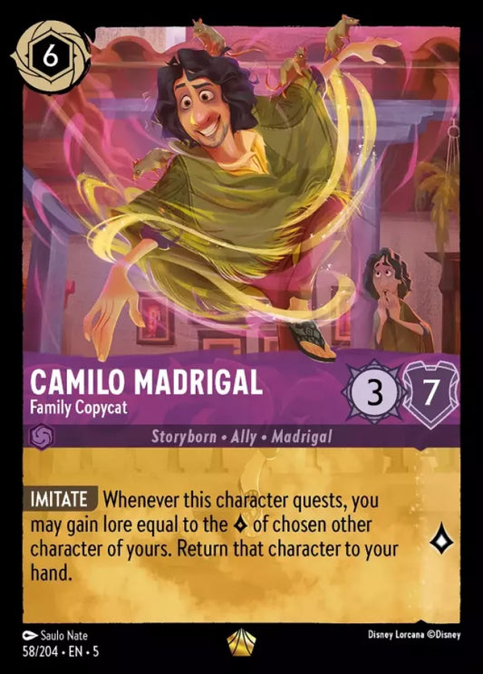 Set 5-058 | Camilo Madrigal - Family Copycat | Legendary