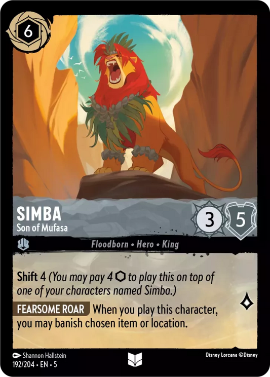 Set 5-192 | Simba - Son of Mufasa | Uncommon