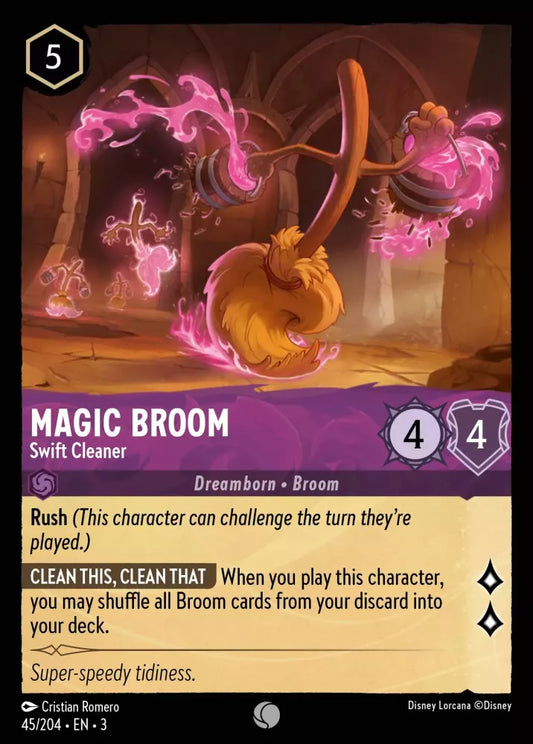 Set 3-045 | Magic Broom - Swift Cleaner | Common