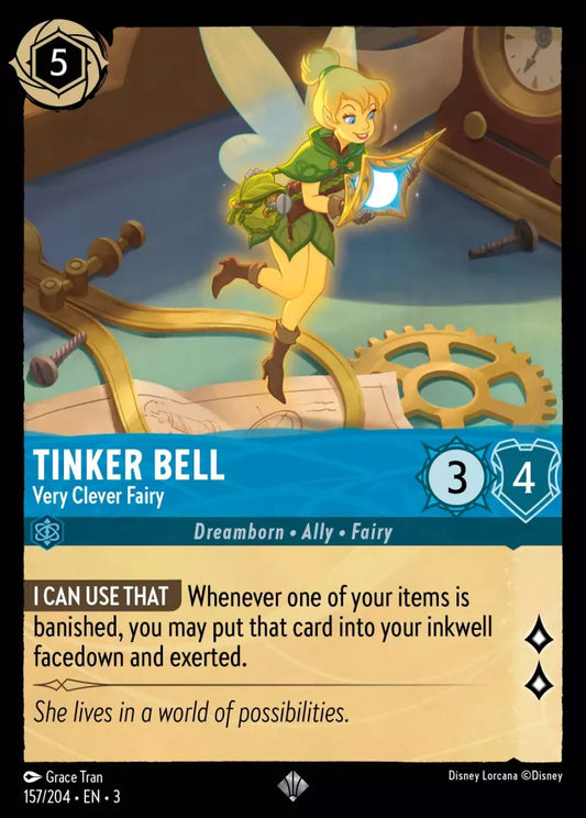 Set 3-157 | Tinker Bell - Very Clever Fairy | Super Rare