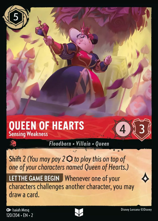 Set 2-120 | Queen of Hearts - Sensing Weakness | Uncommon