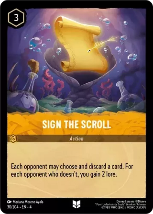 Set 4-030 | Sign the Scroll | Uncommon
