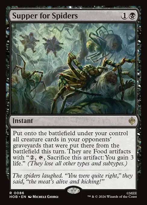 HOB-086 Supper for Spiders | Rare (EN)