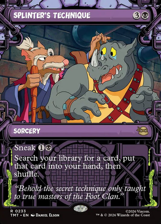 TMT-0233 | Splinter's Technique | EN  | - | Foil