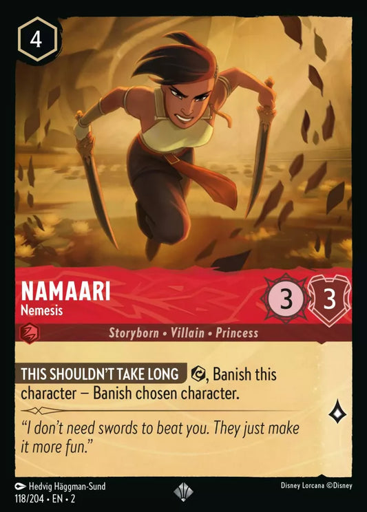 Set 2-118 | Namaari - Nemesis | Super Rare