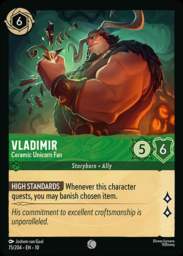 Set 10-075 | Vladimir - Ceramic Unicorn Fan | Common