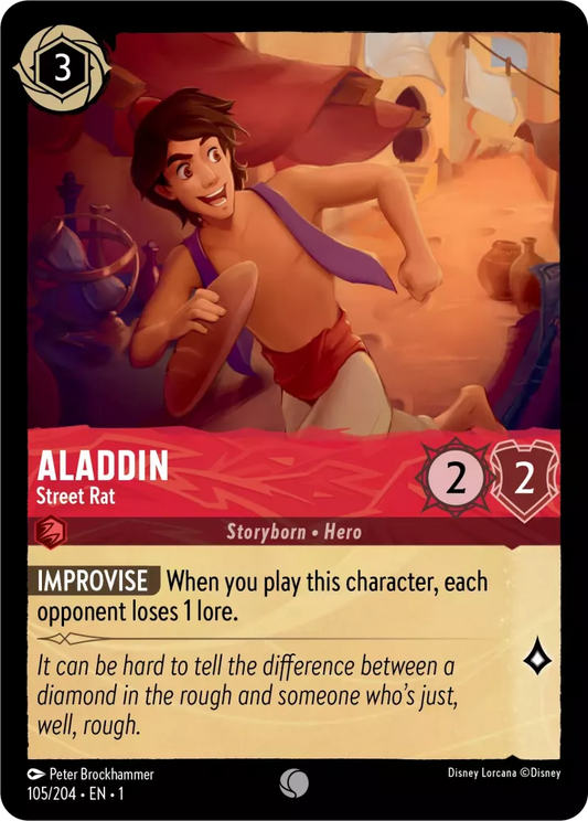 Set 1-105 | Aladdin - Street Rat |  Common