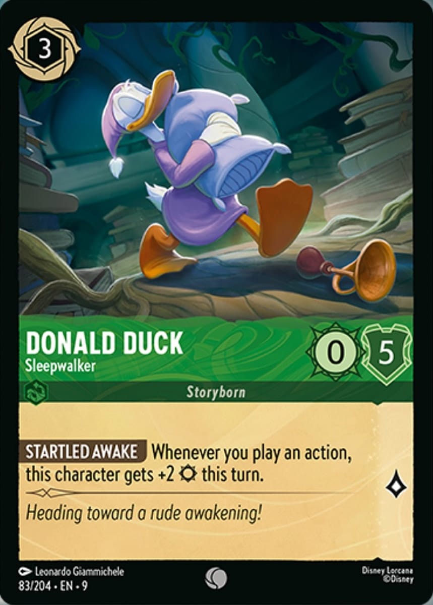 Set 9-083 | Donald Duck - Sleepwalker | Common