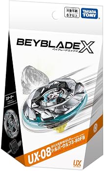 BeybladeX 爆旋陀螺 X BBX-STA BeybladeX Starter UX-08 Silver Wolf 3-80FB