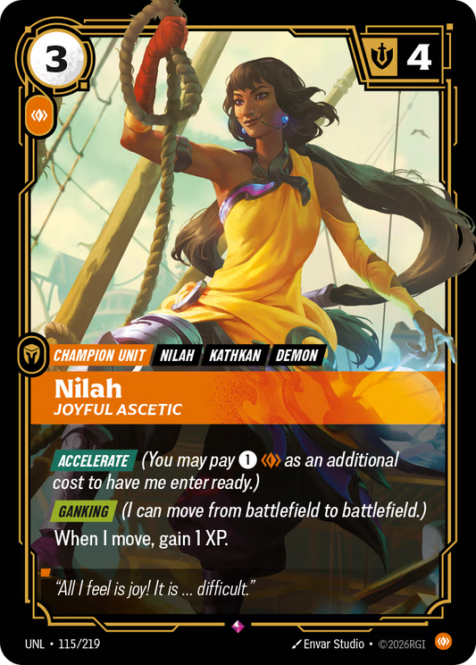 UNL-115/219 Nilah - Joyful Ascetic | Rare