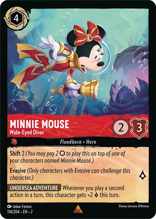 Set 2-114 | Minnie Mouse - Wide-Eyed Diver | Rare