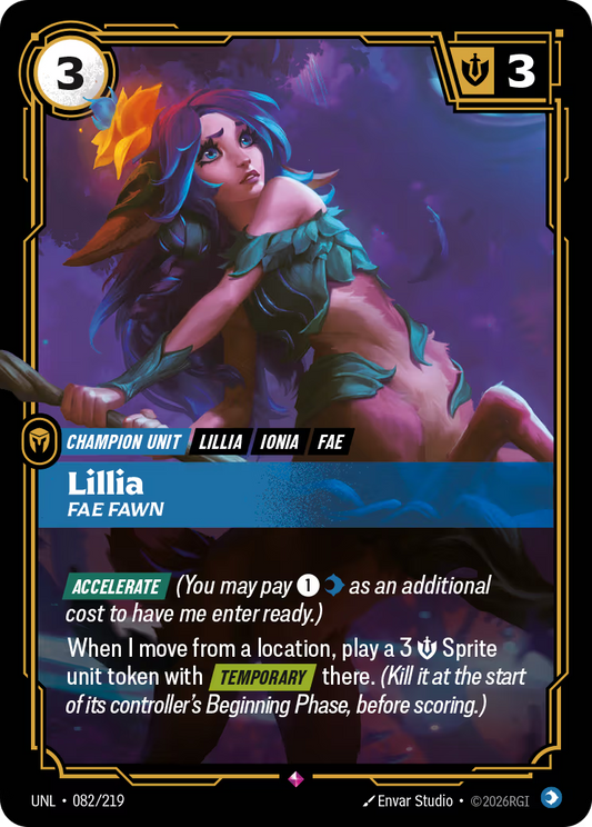 UNL-082/219 Lillia - Fae Fawn | Rare