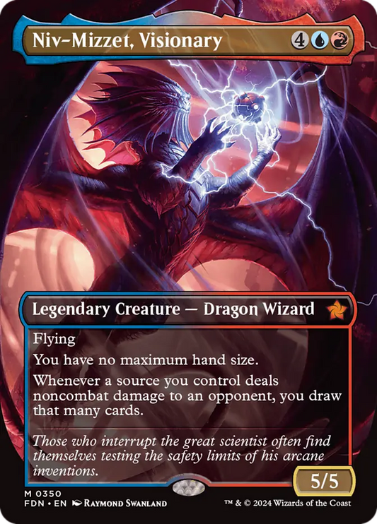 FDN-350 Niv-Mizzet, Visionary (Borderless) | Mythic (EN)