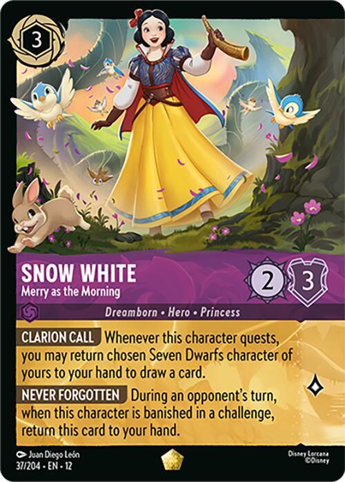 Set12-037 | Snow White – Merry as the Morning | Legendary | Foil