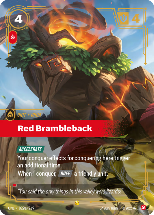 UNL-029a/219 Red Brambleback (Alternate Art)| Showcase