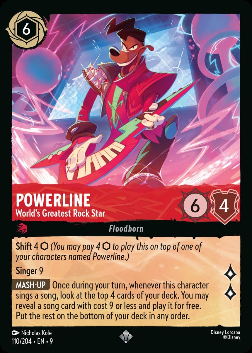 Set 9-110 | Powerline - World's Greatest Rock Star | Super Rare