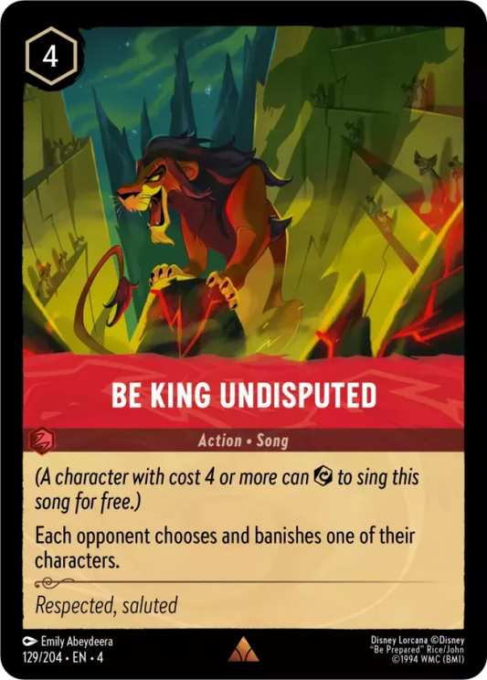 Set 4-129 | Be King Undisputed | Rare