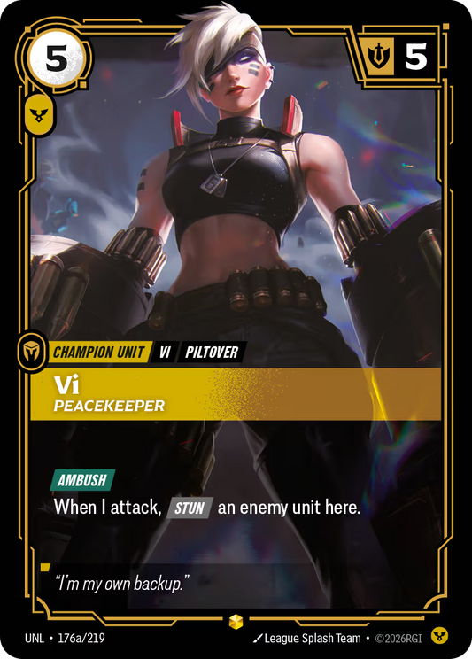 UNL-176a/219 Vi - Peacekeeper (Alternate Art) | Showcase