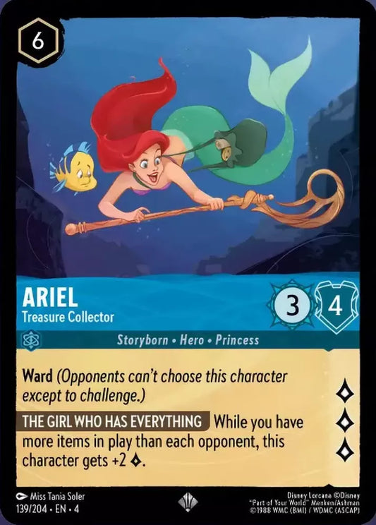 Set 4-139 | Ariel - Treasure Collector | Super Rare