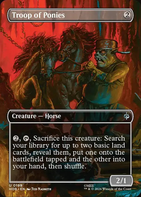 HOB-199 Troop of Ponies (Borderless) | Uncommon (EN)