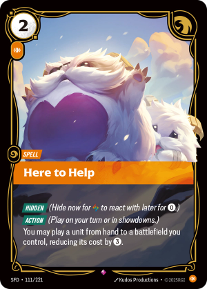SFD-111/221 | Here to Help | rare