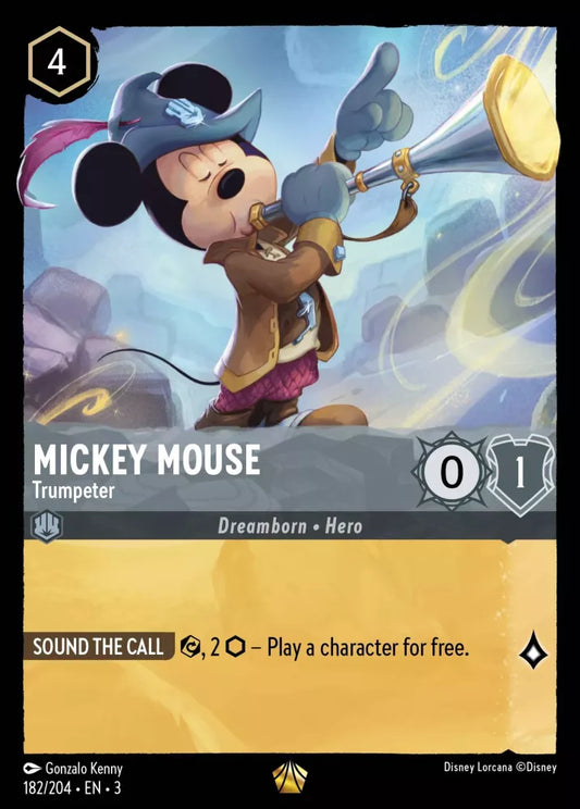 Set 3-182 | Mickey Mouse - Trumpeter | Legendary