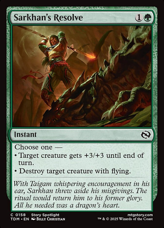 TDM-0158 | Sarkhan's Resolve | EN  | - | Non-Foil