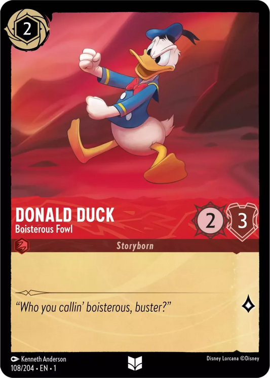 Set 1-108 | Donald Duck - Boisterous Fowl |  Uncommon