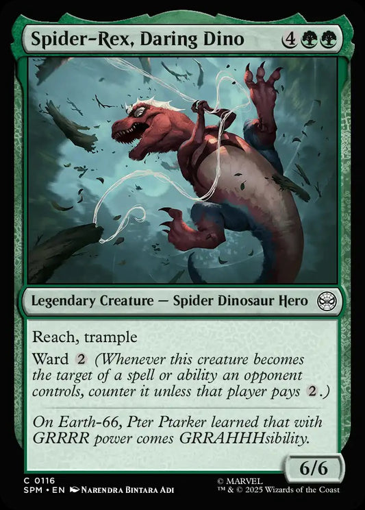 SPM-0116 | Spider-Rex, Daring Dino | EN  | C | Foil