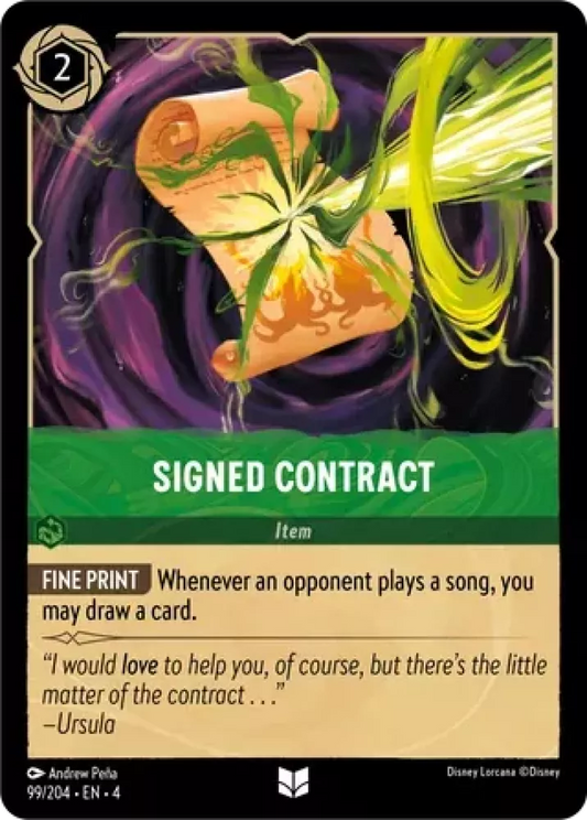 Set 4-099 | Signed Contract | Uncommon