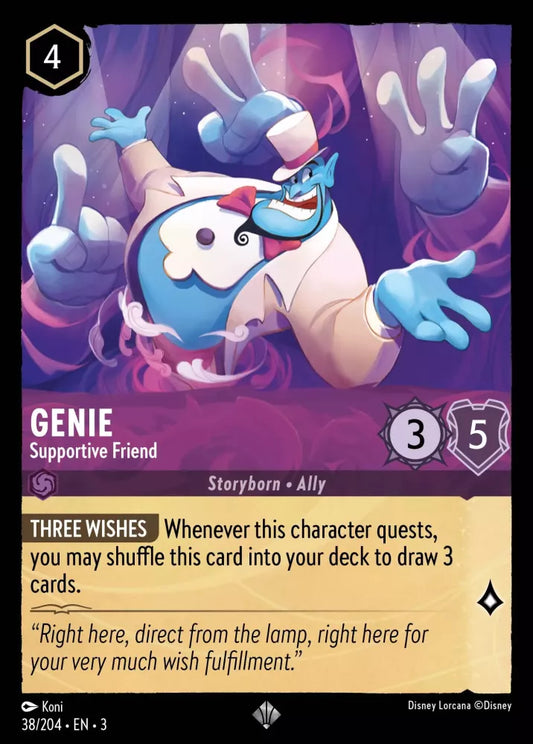 Set 3-038 | Genie - Supportive Friend | Super Rare