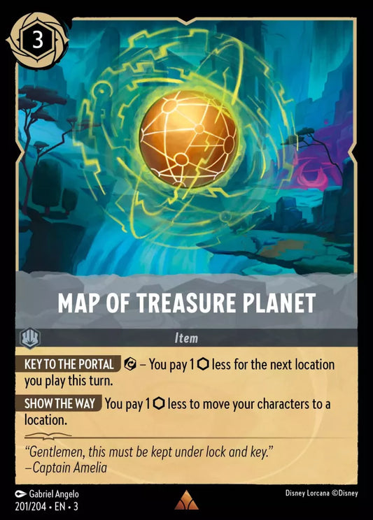 Set 3-201 | Map of Treasure Planet | Rare