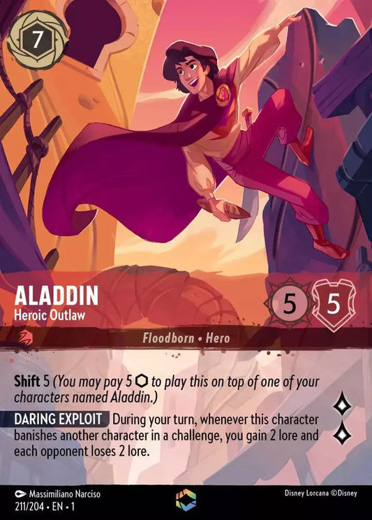 Set 1-211 | Aladdin - Heroic Outlaw |  Enchanted