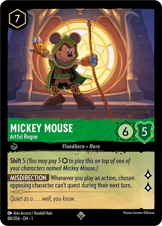 Set 1-088 | Mickey Mouse - Artful Rogue |  Super Rare