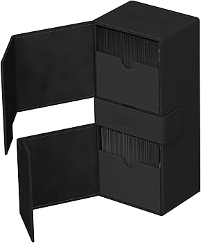 [Ultimate Guard] 266+ Twin Flip n Tray XenoSkin Deck Case   |   Black