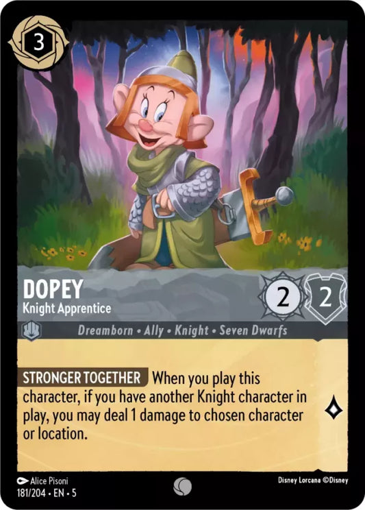 Set 5-181 | Dopey - Knight Apprentice | Common