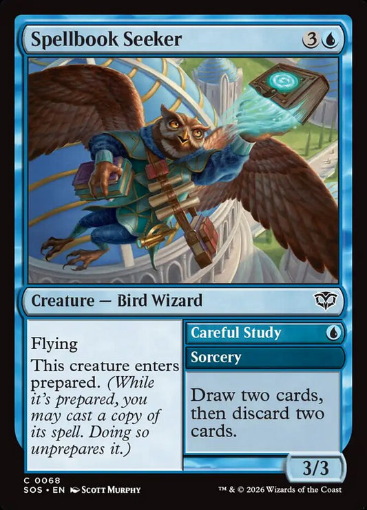 SOS-068  Spellbook Seeker // Careful Study -EN- C (Non-Foil)