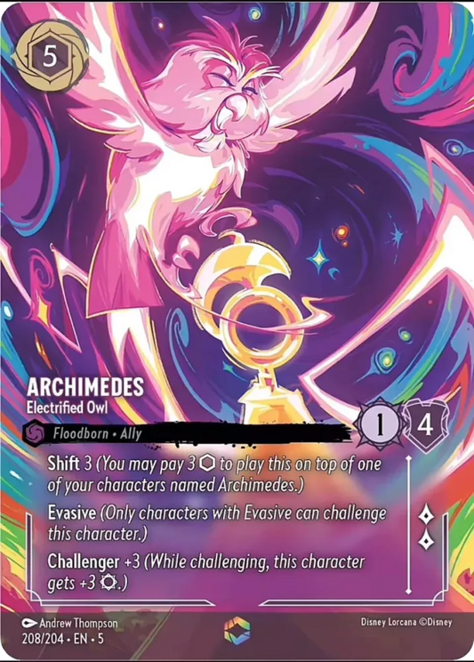 Set 5-208 | Archimedes - Electrified Owl | Enchanted