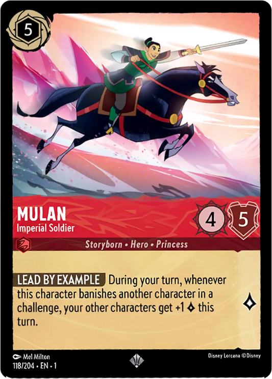 Set 1-118 | Mulan - Imperial Soldier |  Super Rare