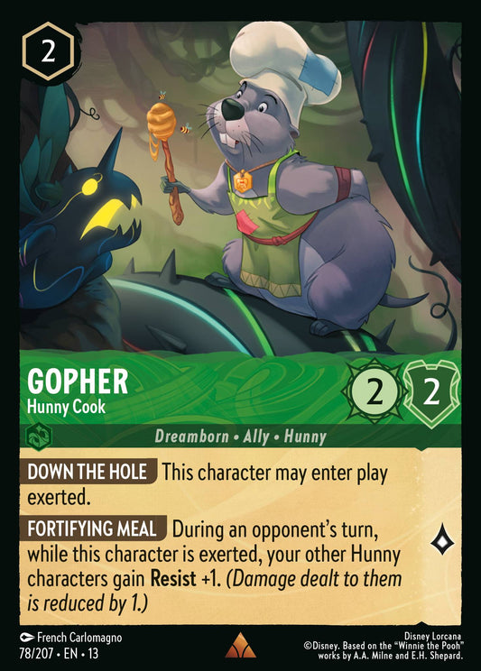 Set 13-78 Gopher - Hunny Cook | Rare