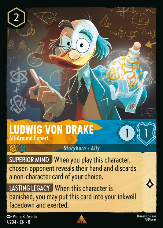 Set 8-007 | Ludwig Von Drake - All-Around Expert | Rare