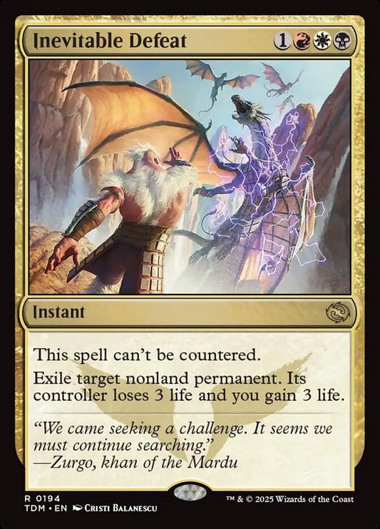 TDM-0194 | Inevitable Defeat | EN  | - | Foil