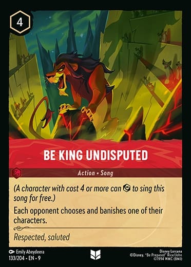 Set 9-133 | Be King Undisputed | Uncommon