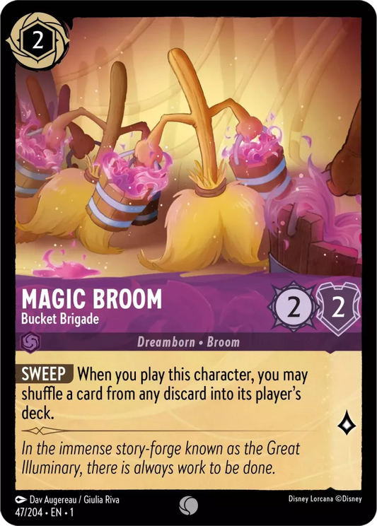 Set 1-047 | Magic Broom - Bucket Brigade |  Common