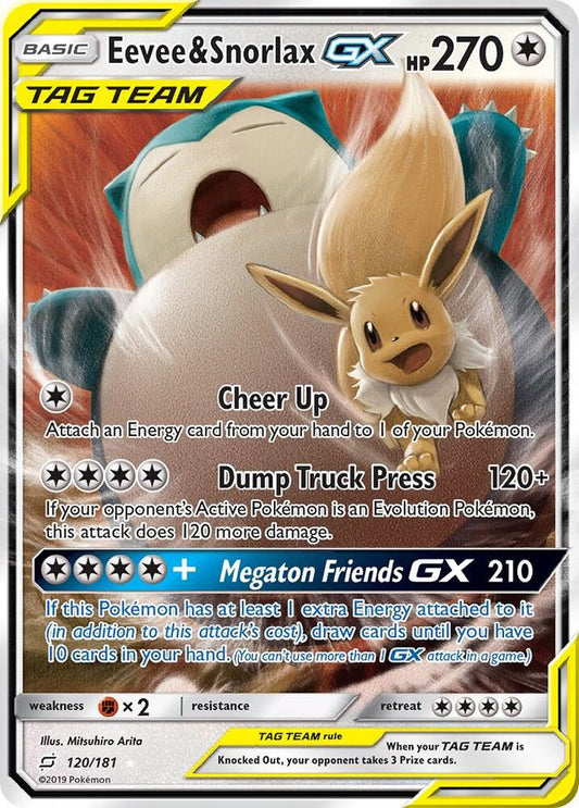SM9  120/181 |Eevee & Snorlax GX - SM - Team Up | EN