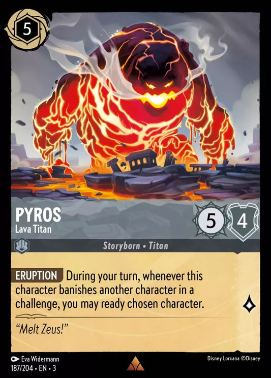 Set 3-187 | Pyros - Lava Titan | Rare