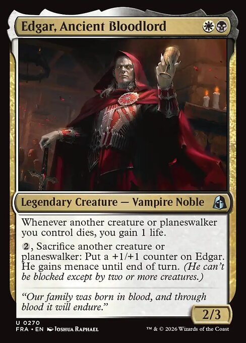 FRA-270 Edgar, Ancient Bloodlord | Uncommon (EN)