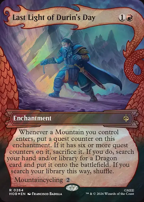 HOB-264 Last Light of Durin's Day (Showcase) | Rare (EN)