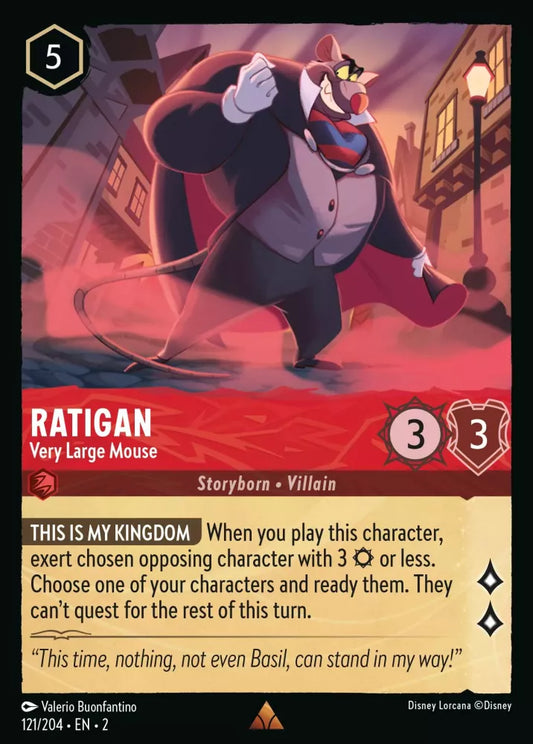 Set 2-121 | Ratigan - Very Large Mouse | Rare