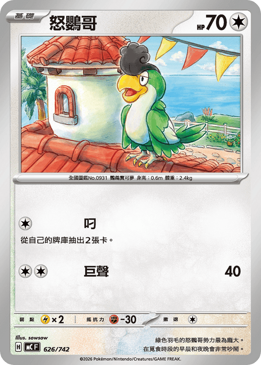MCF 626/742 | 怒鸚哥 | - | 鏡面閃版 | CT